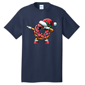 Christmas Dabbing Donut Santa Hat Xmas Lights Dab Tall T-Shirt