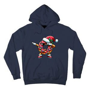 Christmas Dabbing Donut Santa Hat Xmas Lights Dab Tall Hoodie