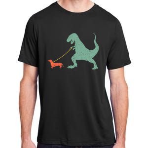 Cute Dachshund Dinosaur Funny Wiener Dog Adult ChromaSoft Performance T-Shirt