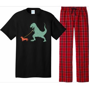 Cute Dachshund Dinosaur Funny Wiener Dog Pajama Set