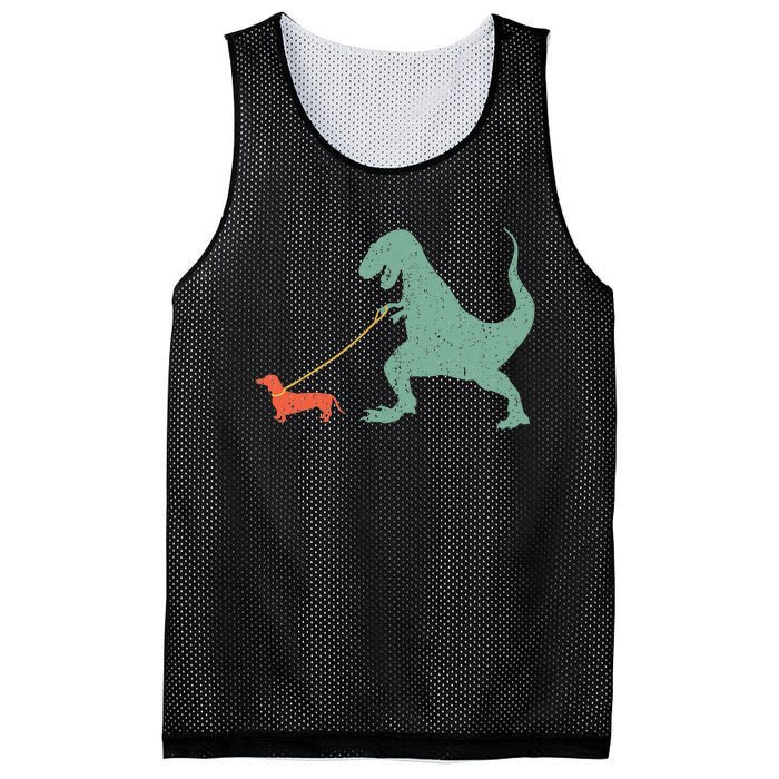 Cute Dachshund Dinosaur Funny Wiener Dog Mesh Reversible Basketball Jersey Tank