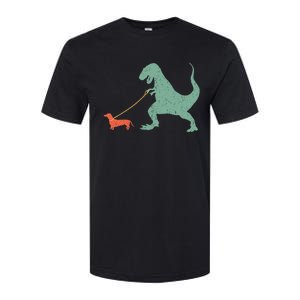 Cute Dachshund Dinosaur Funny Wiener Dog Softstyle CVC T-Shirt