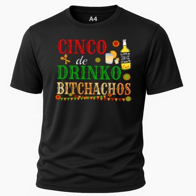 Cinco De Drinko Bitchachos Funny Cinco De Mayo Drinking Performance Shirt