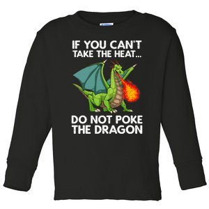 Cool Dragon Design For Mythical Dragon Lover Toddler Long Sleeve Shirt