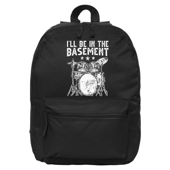 Cool Drumming Design For  Drum Set Drumming Drummer 16 in Basic Backpack