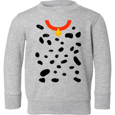 Cute Dalmatian Dog Costume Toddler Sweatshirt