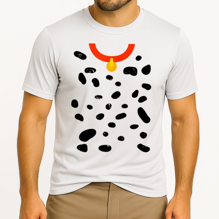 Cute Dalmatian Dog Costume Cooling Performance Crew T-Shirt