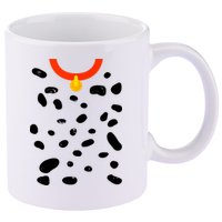 Cute Dalmatian Dog Costume 11oz C Handle Ceramic Mug