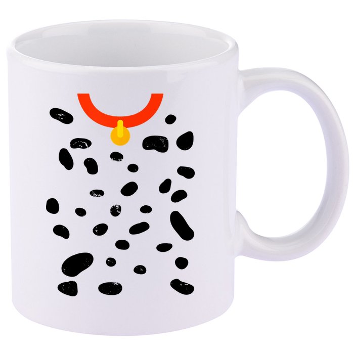 Cute Dalmatian Dog Costume 11oz C Handle Ceramic Mug