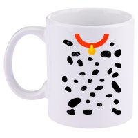 Cute Dalmatian Dog Costume 11oz C Handle Ceramic Mug