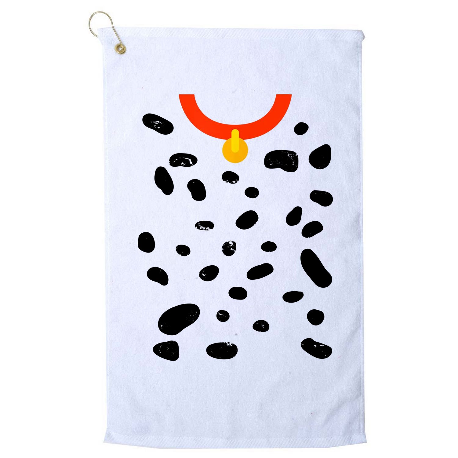 Cute Dalmatian Dog Costume Golf Towel