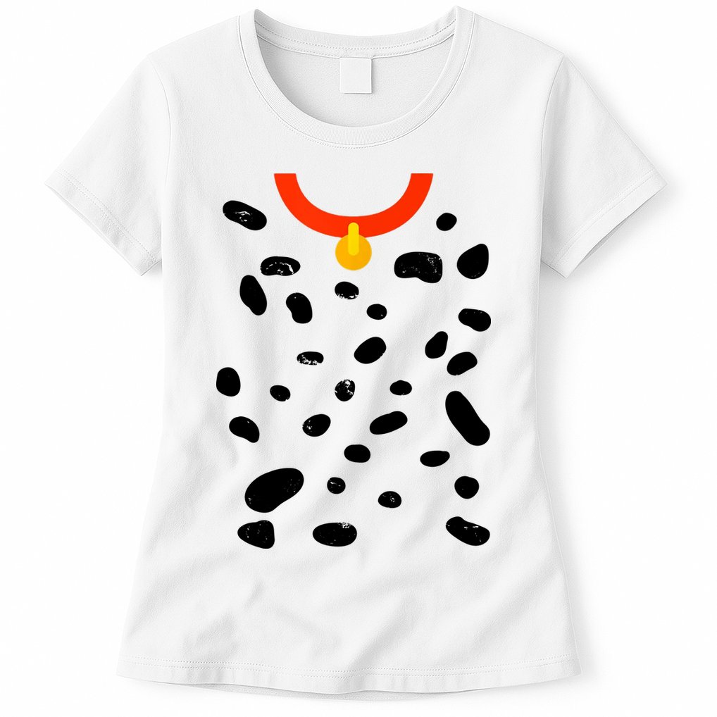 Cute Dalmatian Dog Costume Womens T-Shirt
