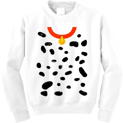 Cute Dalmatian Dog Costume Kids Sweatshirt