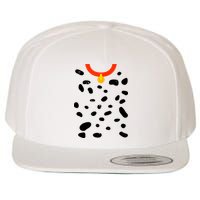 Cute Dalmatian Dog Costume Wool Snapback Cap