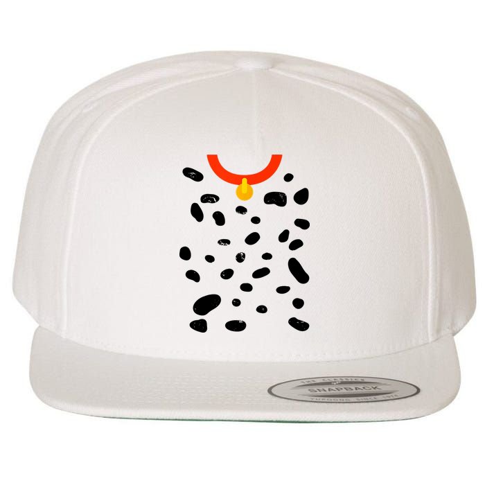 Cute Dalmatian Dog Costume Wool Snapback Cap