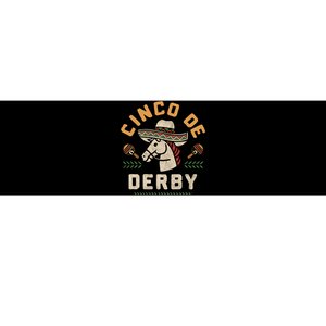 Cinco De Derby Funny Horse Racing Derby Party Sombrero Bumper Sticker