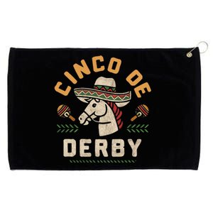 Cinco De Derby Funny Horse Racing Derby Party Sombrero Grommeted Golf Towel