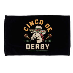 Cinco De Derby Funny Horse Racing Derby Party Sombrero Microfiber Hand Towel