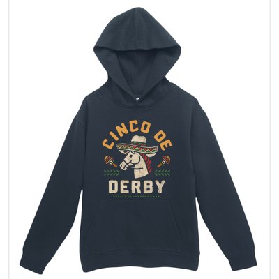 Cinco De Derby Funny Horse Racing Derby Party Sombrero Urban Pullover Hoodie