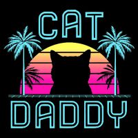 Cat Daddy Dad fathers day retro cat papa Cooling Performance Crew T-Shirt