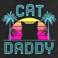 Cat Daddy Dad fathers day retro cat papa Adult Drive Performance Visor