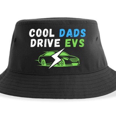 Cool Dads Drive EVs Drive EVs EV Life Funny Electric Vehicle Sustainable Bucket Hat