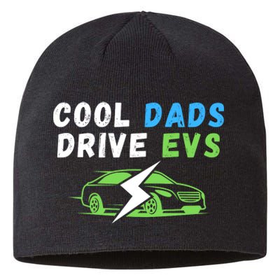 Cool Dads Drive EVs Drive EVs EV Life Funny Electric Vehicle Sustainable Beanie