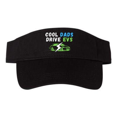 Cool Dads Drive EVs Drive EVs EV Life Funny Electric Vehicle Valucap Bio-Washed Visor