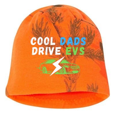 Cool Dads Drive EVs Drive EVs EV Life Funny Electric Vehicle Kati - Camo Knit Beanie