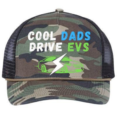 Cool Dads Drive EVs Drive EVs EV Life Funny Electric Vehicle Retro Rope Trucker Hat Cap