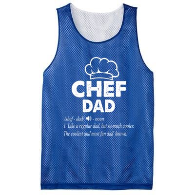 Chef Dad Definition Cooking Fathers Day Gift Funny Gift Mesh Reversible Basketball Jersey Tank