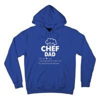 Chef Dad Definition Cooking Fathers Day Gift Funny Gift Tall Hoodie