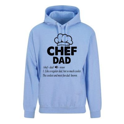 Chef Dad Definition Cooking Fathers Day Gift Funny Gift Unisex Surf Hoodie