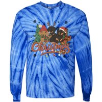 Cute Dachshund Dogs Christmas Sweater Xmas Funny Gift For Pet Dog Gift Tie-Dye Long Sleeve Shirt