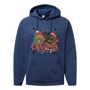 Cute Dachshund Dogs Christmas Sweater Xmas Funny Gift For Pet Dog Gift Performance Fleece Hoodie