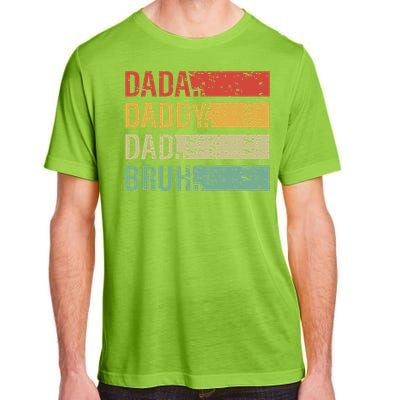 Cute Dada Daddy Dad Bruh Fathers Day Vintage Funny Father Adult ChromaSoft Performance T-Shirt