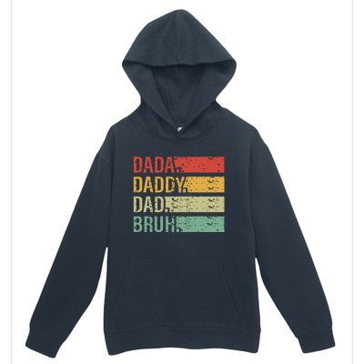 Cute Dada Daddy Dad Bruh Fathers Day Vintage Funny Father Urban Pullover Hoodie