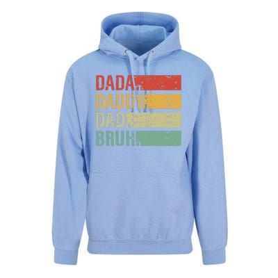 Cute Dada Daddy Dad Bruh Fathers Day Vintage Funny Father Unisex Surf Hoodie