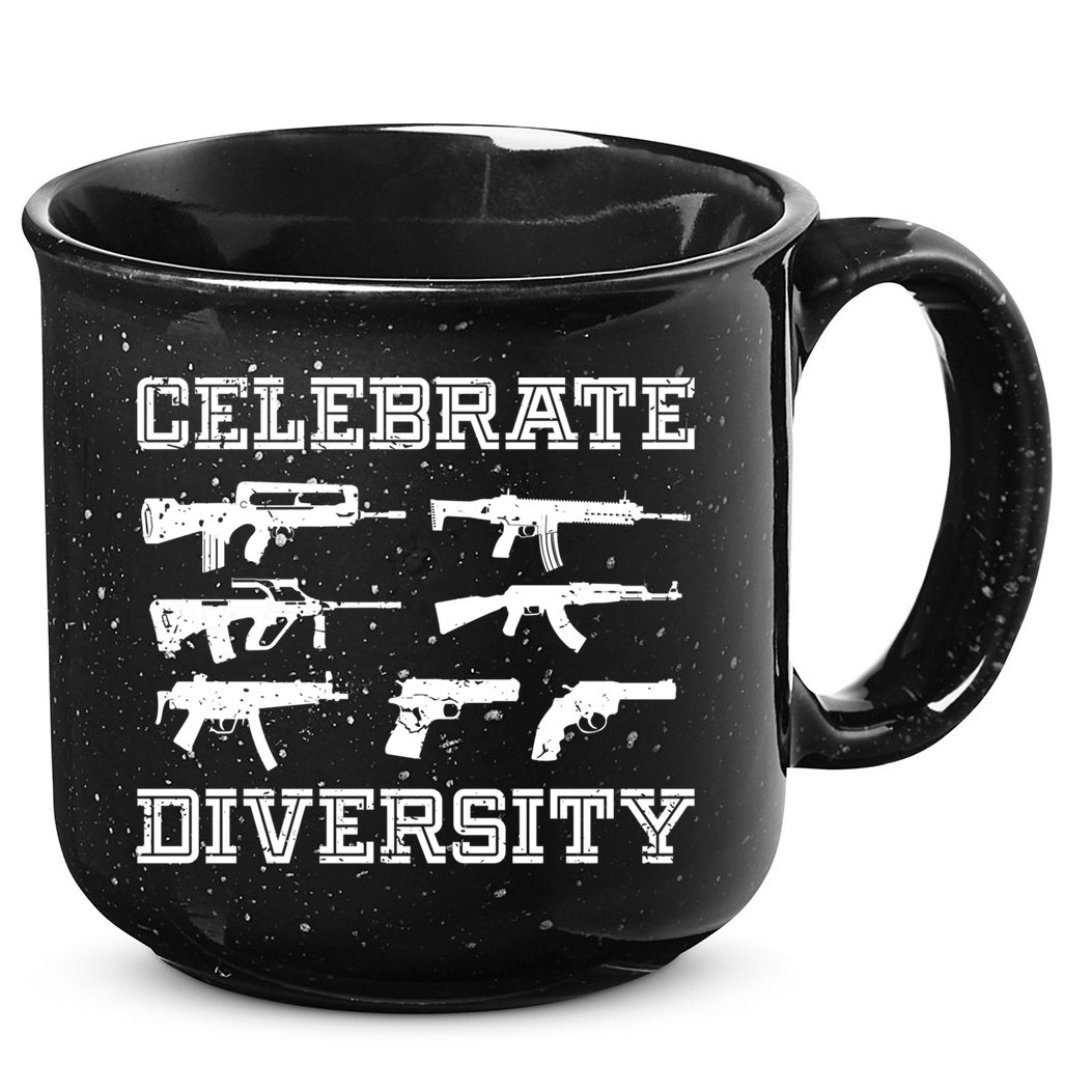 Celebrate Diversity Different Gun Gift Gun Lovers Gift Funny Gift 15oz Campfire Ceramic Mug