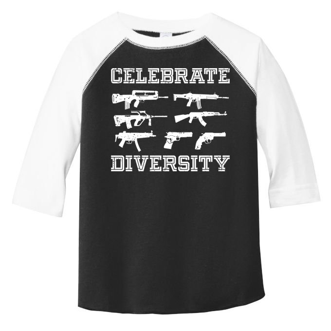 Celebrate Diversity Different Gun Gift Gun Lovers Gift Funny Gift Toddler Fine Jersey T-Shirt