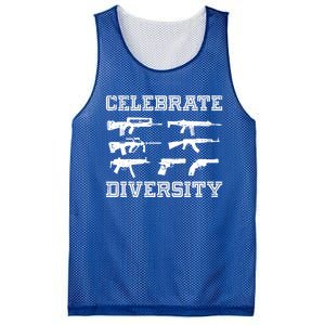 Celebrate Diversity Different Gun Gift Gun Lovers Gift Funny Gift Mesh Reversible Basketball Jersey Tank