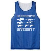 Celebrate Diversity Different Gun Gift Gun Lovers Gift Funny Gift Mesh Reversible Basketball Jersey Tank