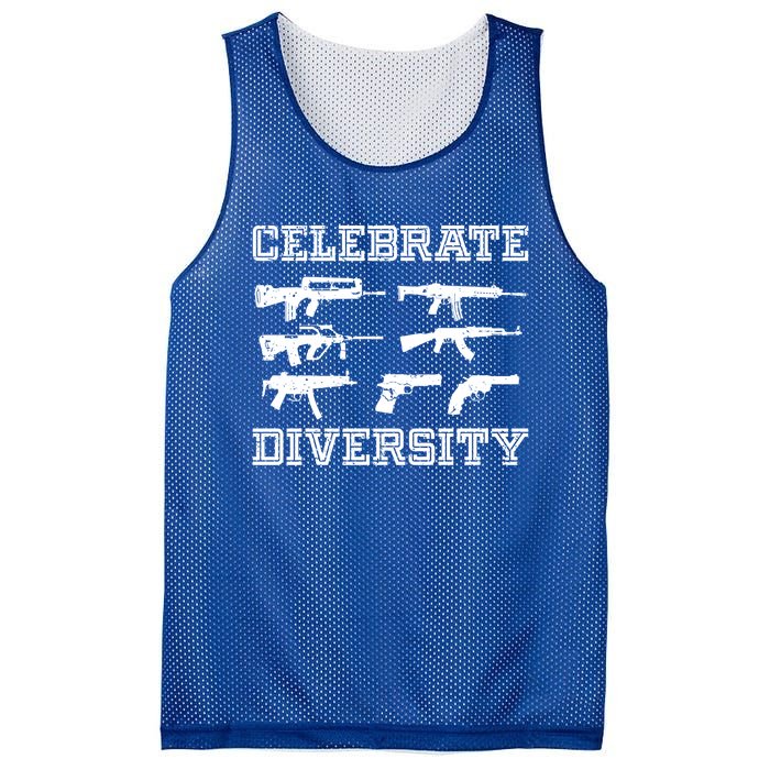 Celebrate Diversity Different Gun Gift Gun Lovers Gift Funny Gift Mesh Reversible Basketball Jersey Tank