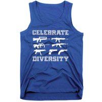 Celebrate Diversity Different Gun Gift Gun Lovers Gift Funny Gift Tank Top