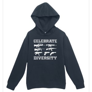 Celebrate Diversity Different Gun Gift Gun Lovers Gift Funny Gift Urban Pullover Hoodie