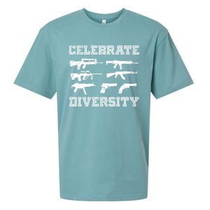 Celebrate Diversity Different Gun Gift Gun Lovers Gift Funny Gift Sueded Cloud Jersey T-Shirt