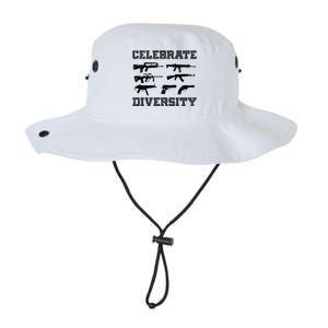 Celebrate Diversity Different Gun Gift Gun Lovers Gift Funny Gift Legacy Cool Fit Booney Bucket Hat