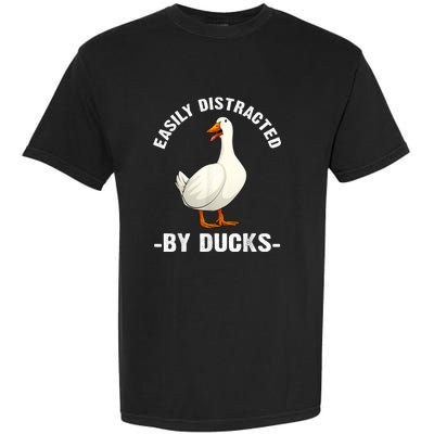 Cute Duck Design Aquatic Bird Duck Lovers Garment-Dyed Heavyweight T-Shirt