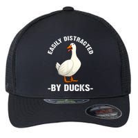 Cute Duck Design Aquatic Bird Duck Lovers Flexfit Unipanel Trucker Cap