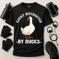 Cute Duck Design Aquatic Bird Duck Lovers Performance Shirt